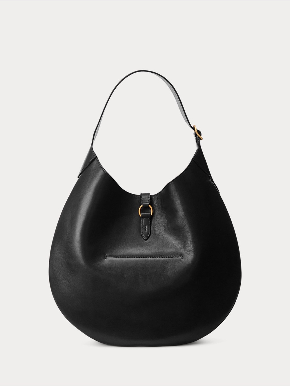 Ralph Lauren Polo ID Calfskin Large Shoulder Bag in Black - Picture 3 of 12